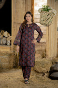 Co-Ord Set Two Pc Printed Suit Lawn Cotton