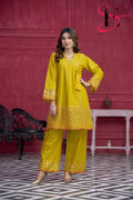Two Piece Stitched Embroidered Casual Suit - Summers 2025