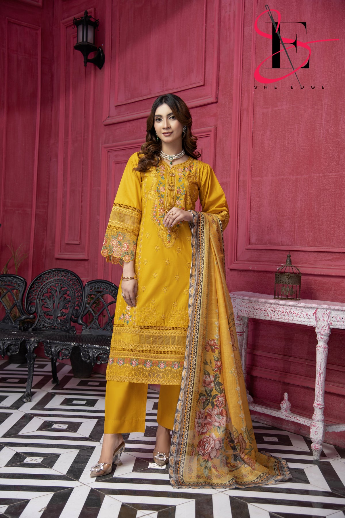 Three Piece Stitched Embroidered Suit - Summers 2025