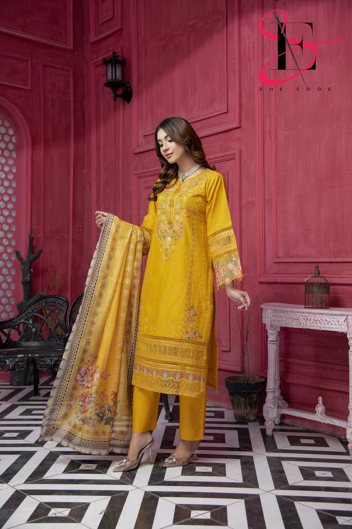 Three Piece Stitched Embroidered Suit - Summers 2025