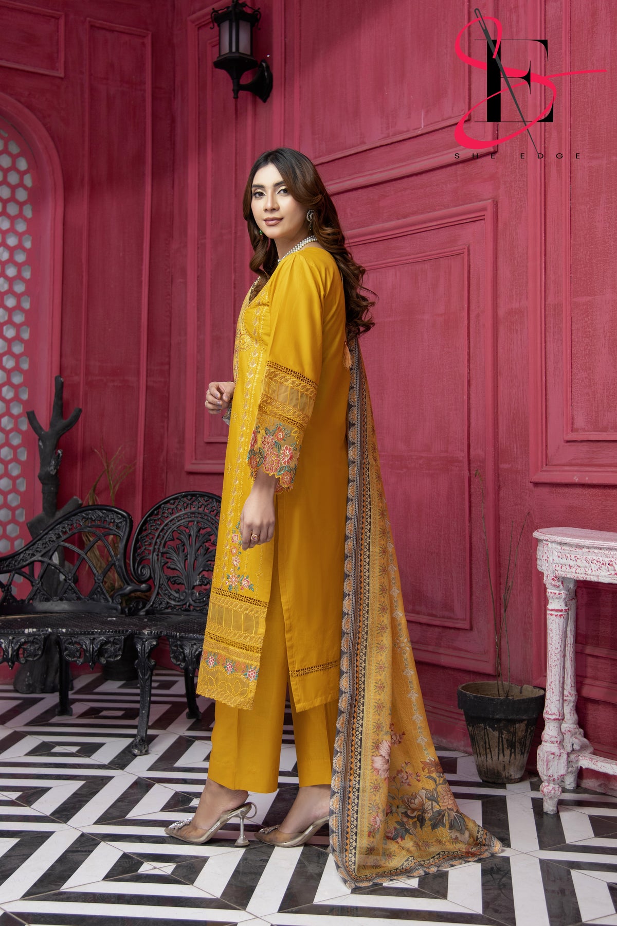 Three Piece Stitched Embroidered Suit - Summers 2025