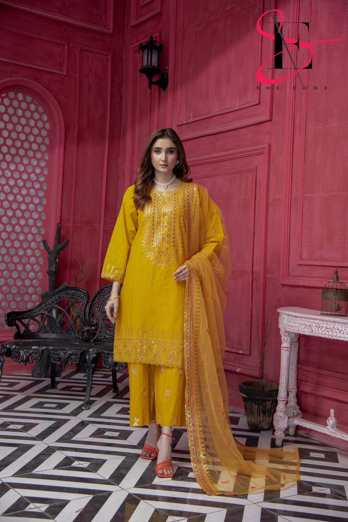 Three Piece Stitched Embroidered Suit - Summers 2025