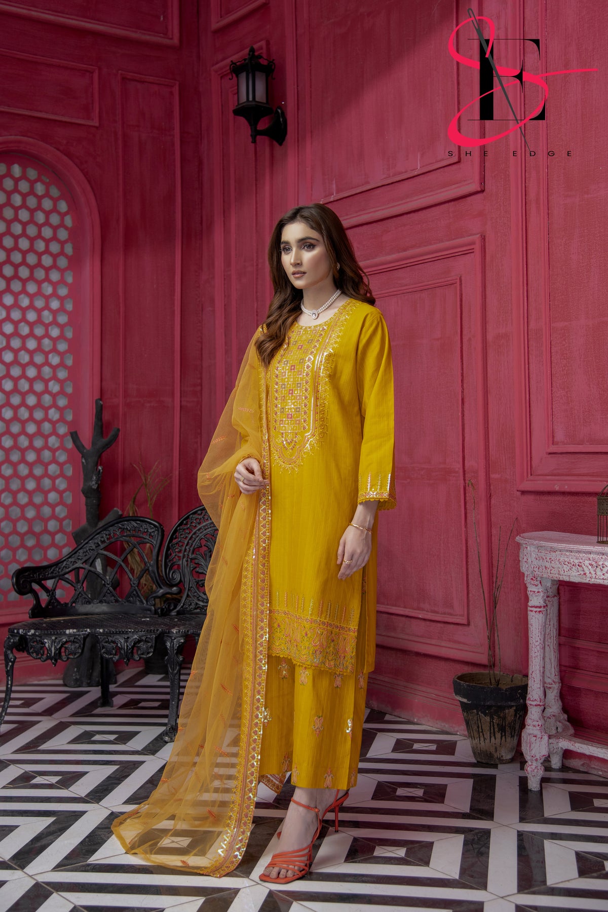 Three Piece Stitched Embroidered Suit - Summers 2025