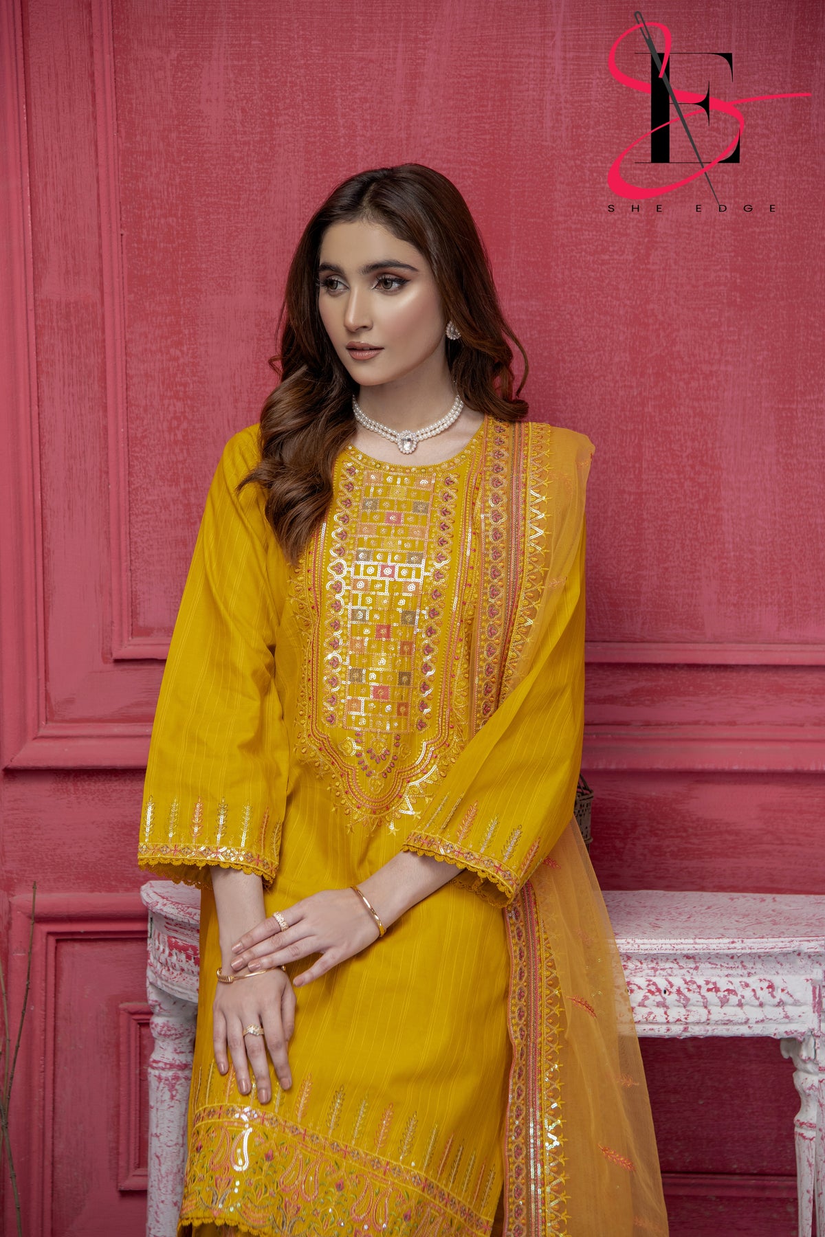 Three Piece Stitched Embroidered Suit - Summers 2025