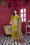 Three Piece Stitched Embroidered Suit - Summers 2025