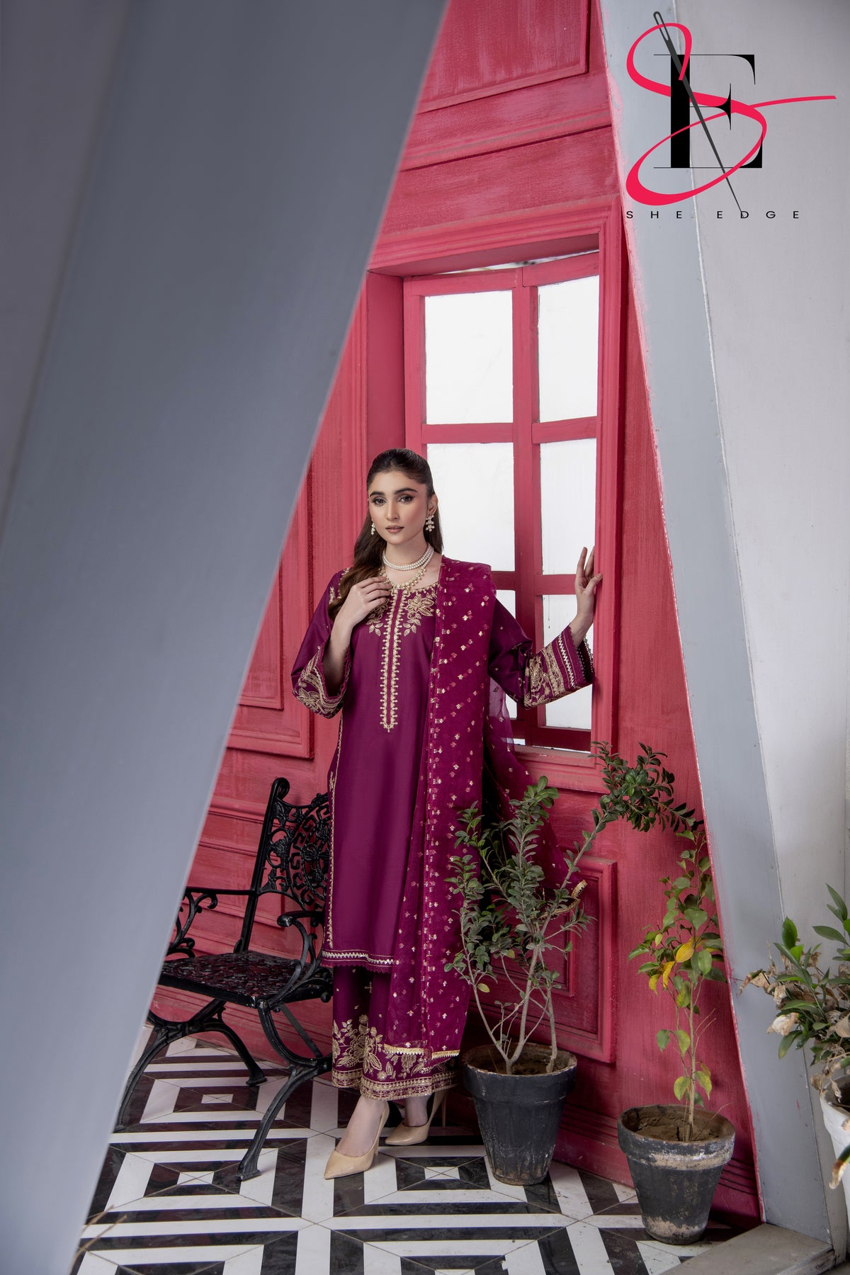 Three Piece Stitched Embroidered Suit - Summers 2025