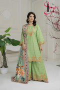 Three Piece Stitched Embroidered Suit - Winters 2024
