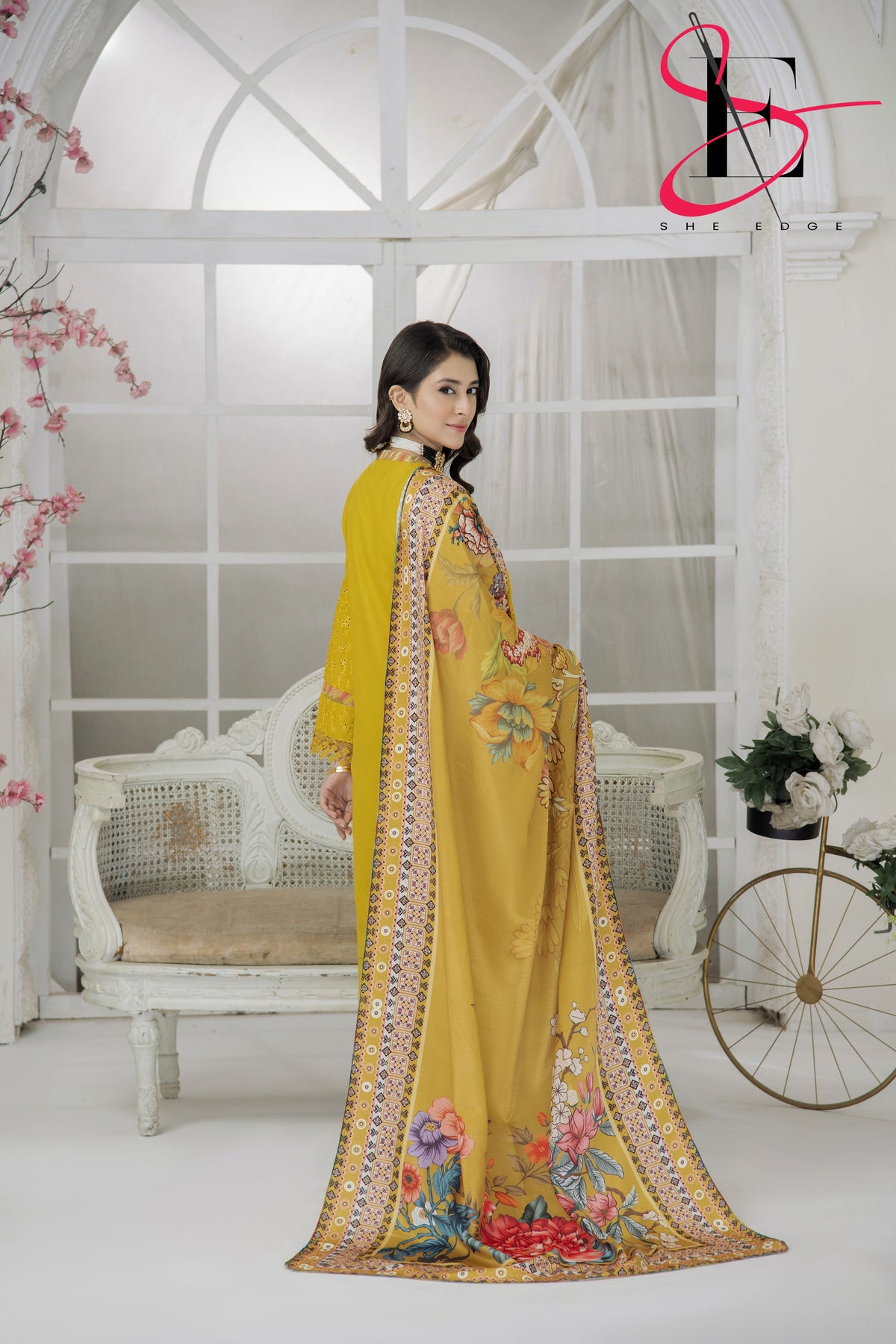 Three Piece Stitched Embroidered Suit - Winters 2024