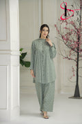 Two Piece Stitched Embroidered Suit -  Winters 2024