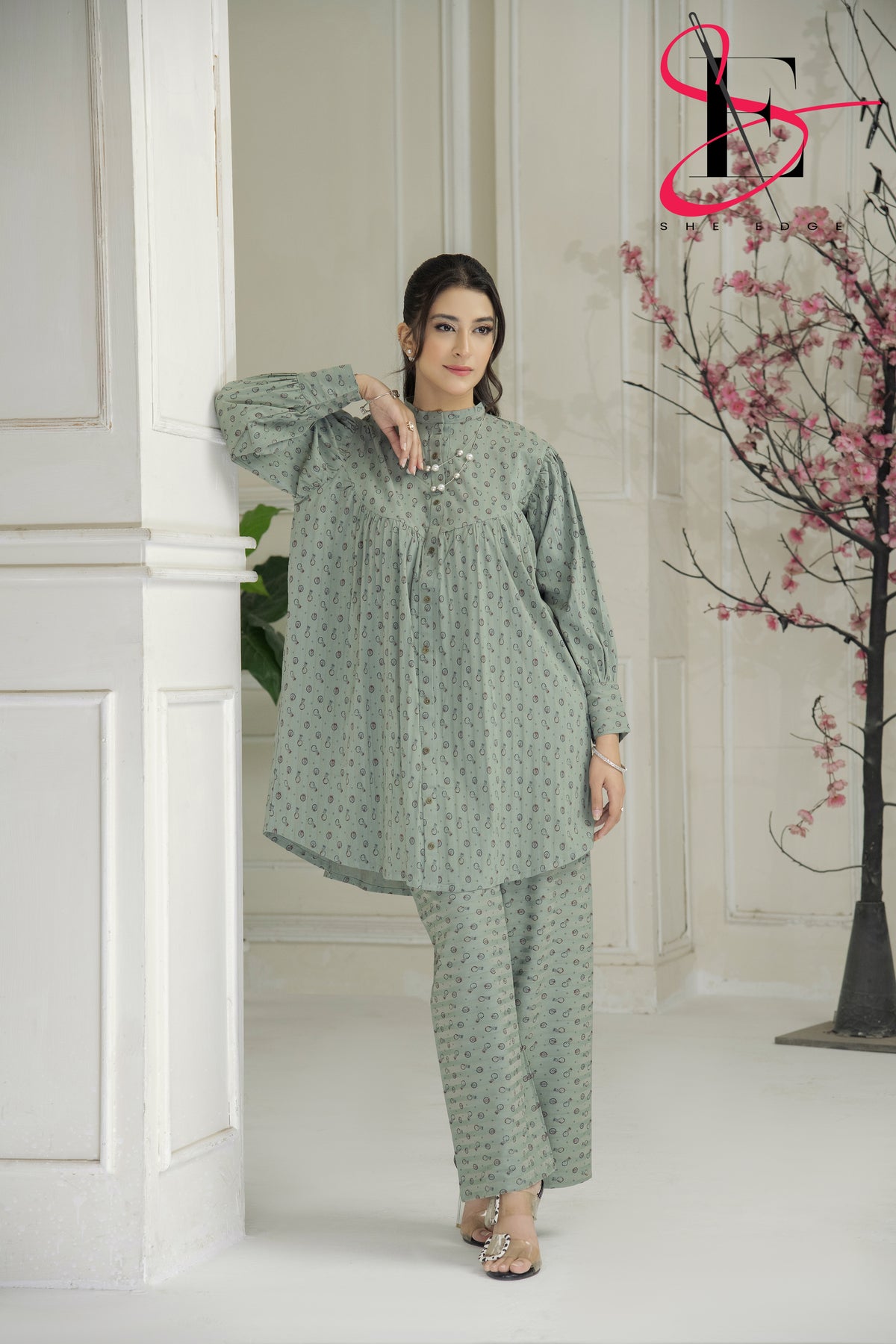 Two Piece Stitched Embroidered Suit -  Winters 2024