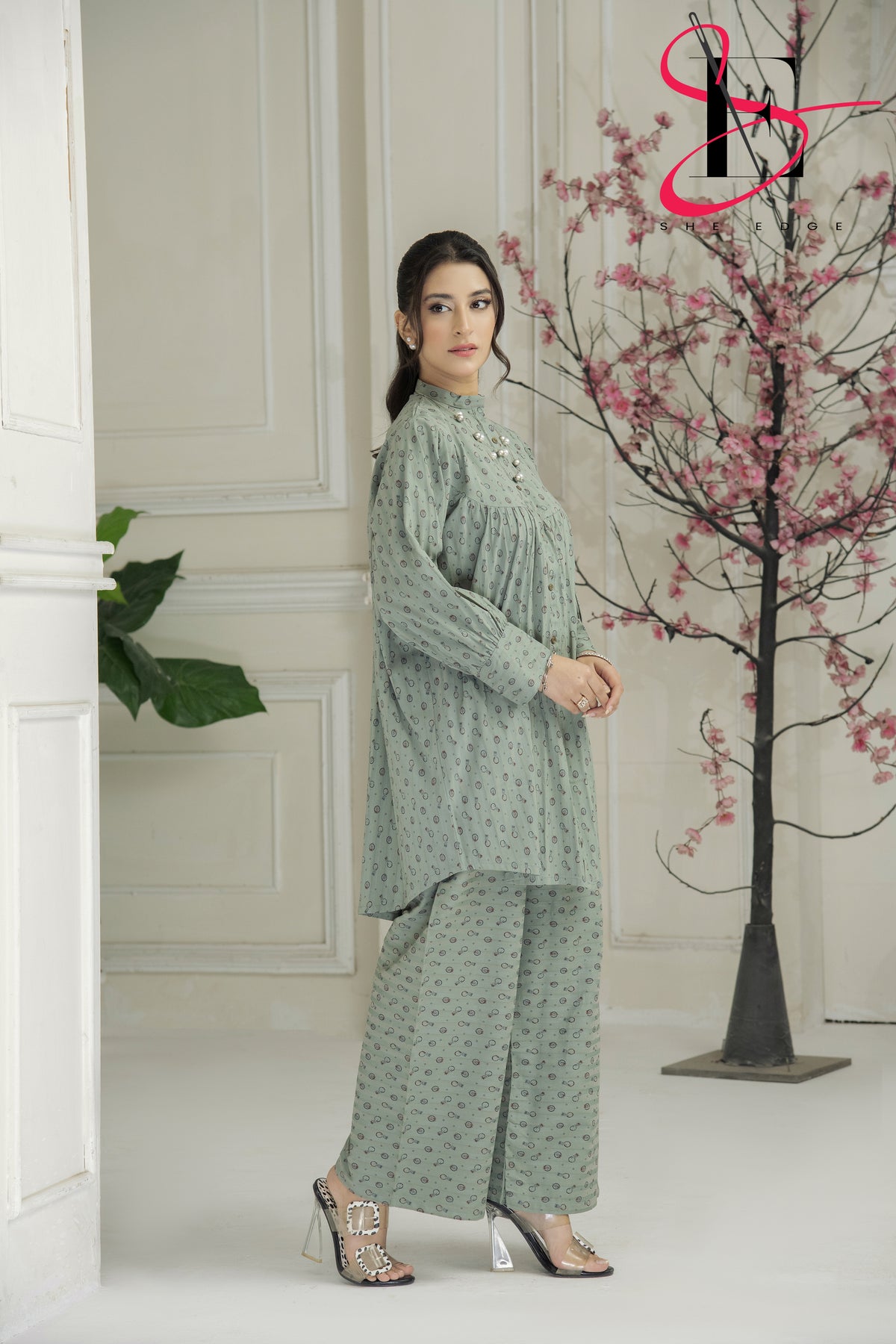 Two Piece Stitched Embroidered Suit -  Winters 2024