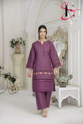 Two Piece Stitched Embroidered Suit -  Winters 2024