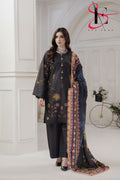 Three Piece Stitched Embroidered Suit - Winters 2024