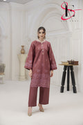 Two Piece Stitched Embroidered Suit -  Winters 2024