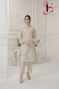 Two Piece Stitched Embroidered Suit -  Winters 2024