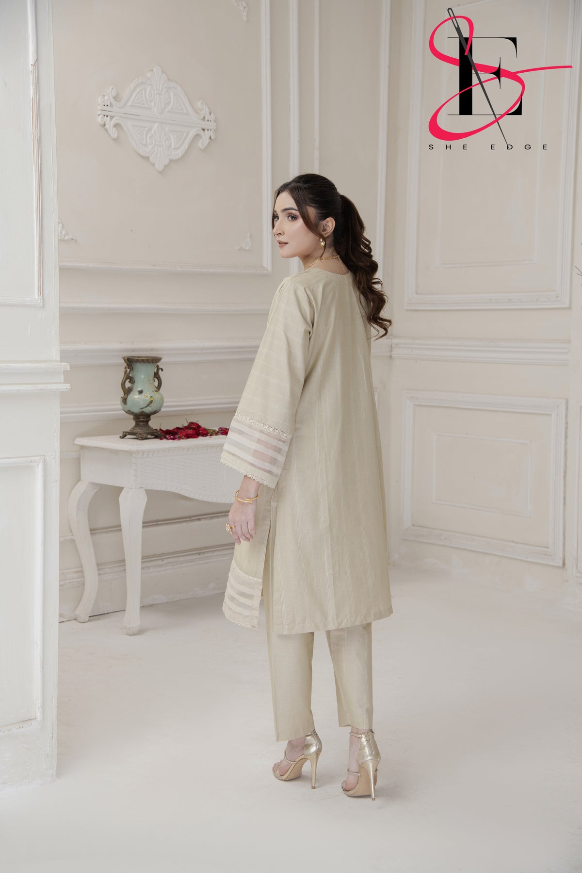 Two Piece Stitched Embroidered Suit -  Winters 2024