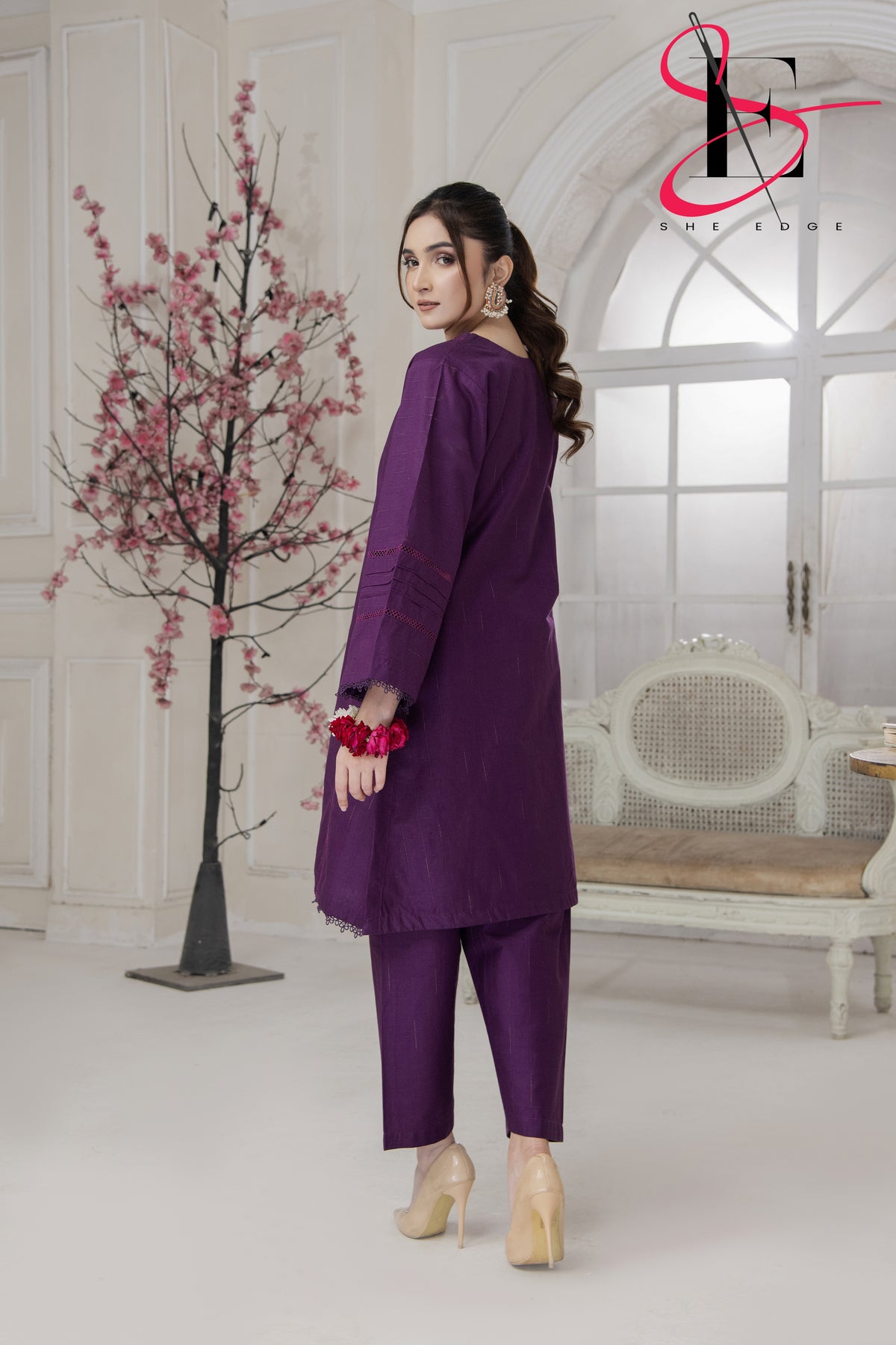 Two Piece Stitched Embroidered Suit -  Winters 2024