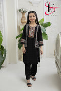 Two Piece Stitched Kids Embroidered Suit -  Winters 2024