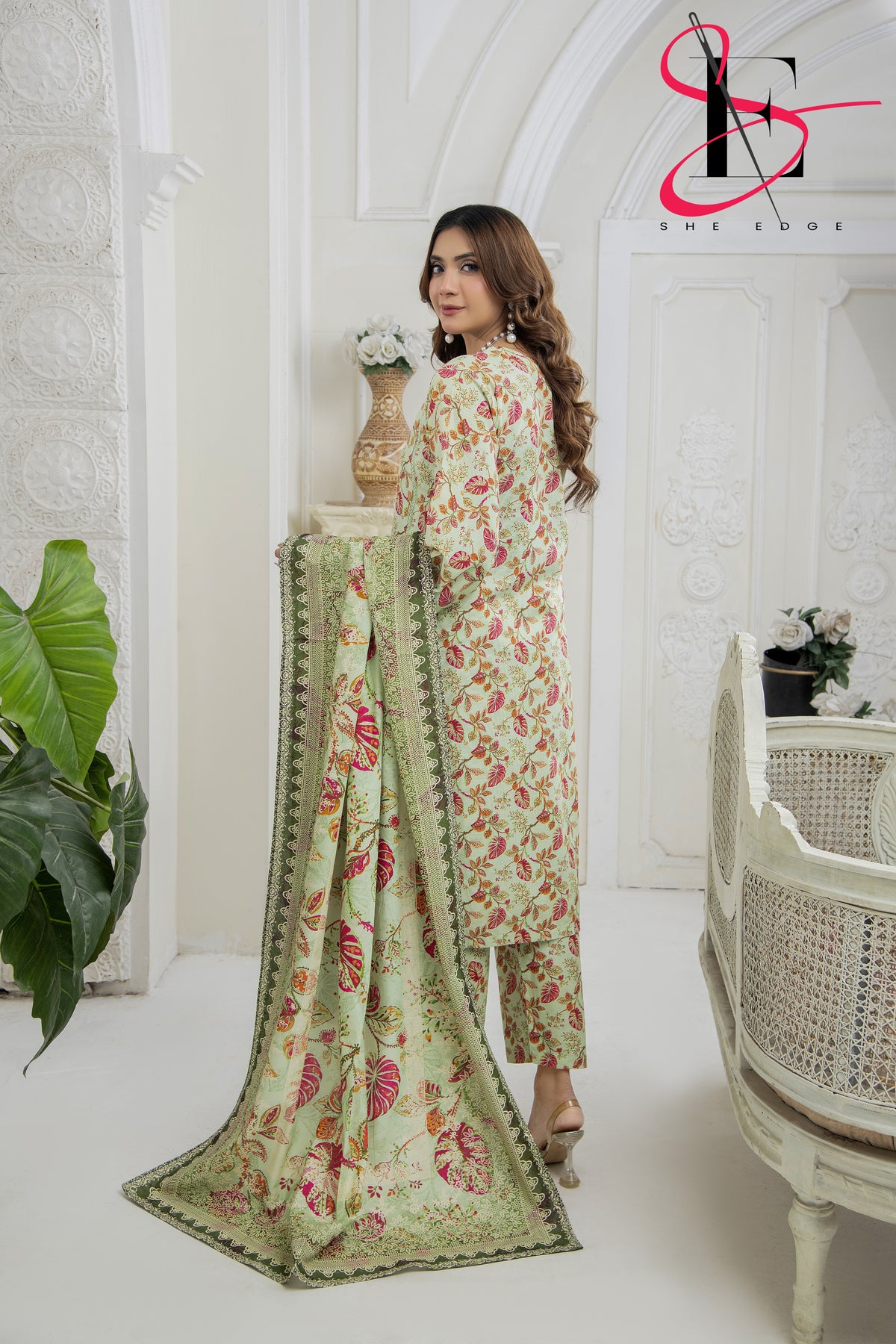 Three Piece Stitched Embroidered Suit - Winters 2024