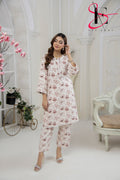 Soft Courtrai Digital Print Suit Two Pc