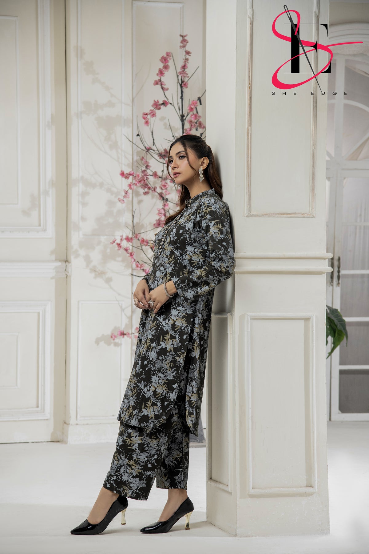 Two Piece Stitched Embroidered Suit -  Winters 2024