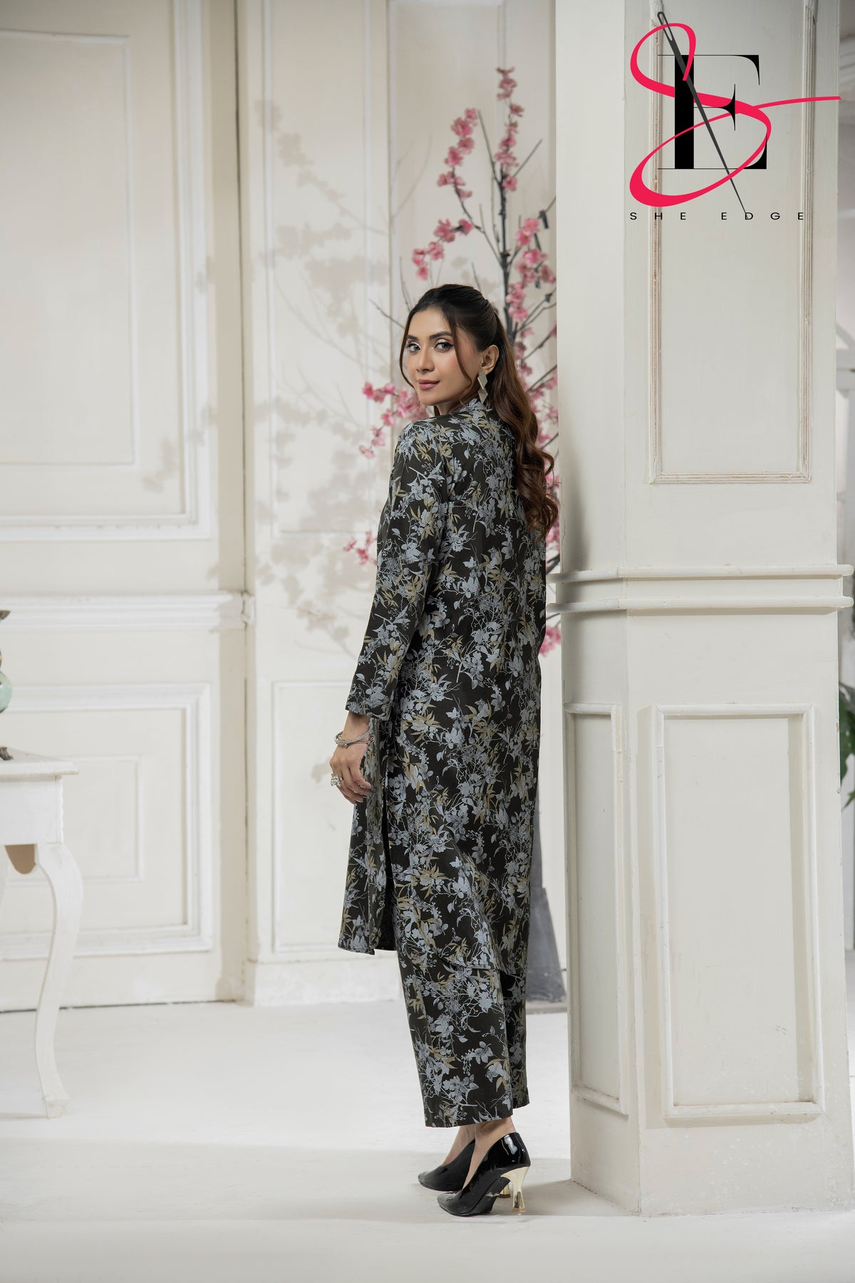 Two Piece Stitched Embroidered Suit -  Winters 2024