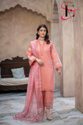 Three Piece Stitched Embroidered Suit - Summers 2025