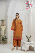 Two Piece Stitched Embroidered Suit -  Winters 2024