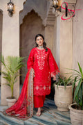Three Piece Stitched Embroidered Suit - Summers 2025