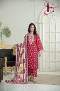 Three Piece Stitched Embroidered Suit - Winters 2024