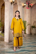 Two Piece Stitched Embroidered Casual Suit - Summers 2025