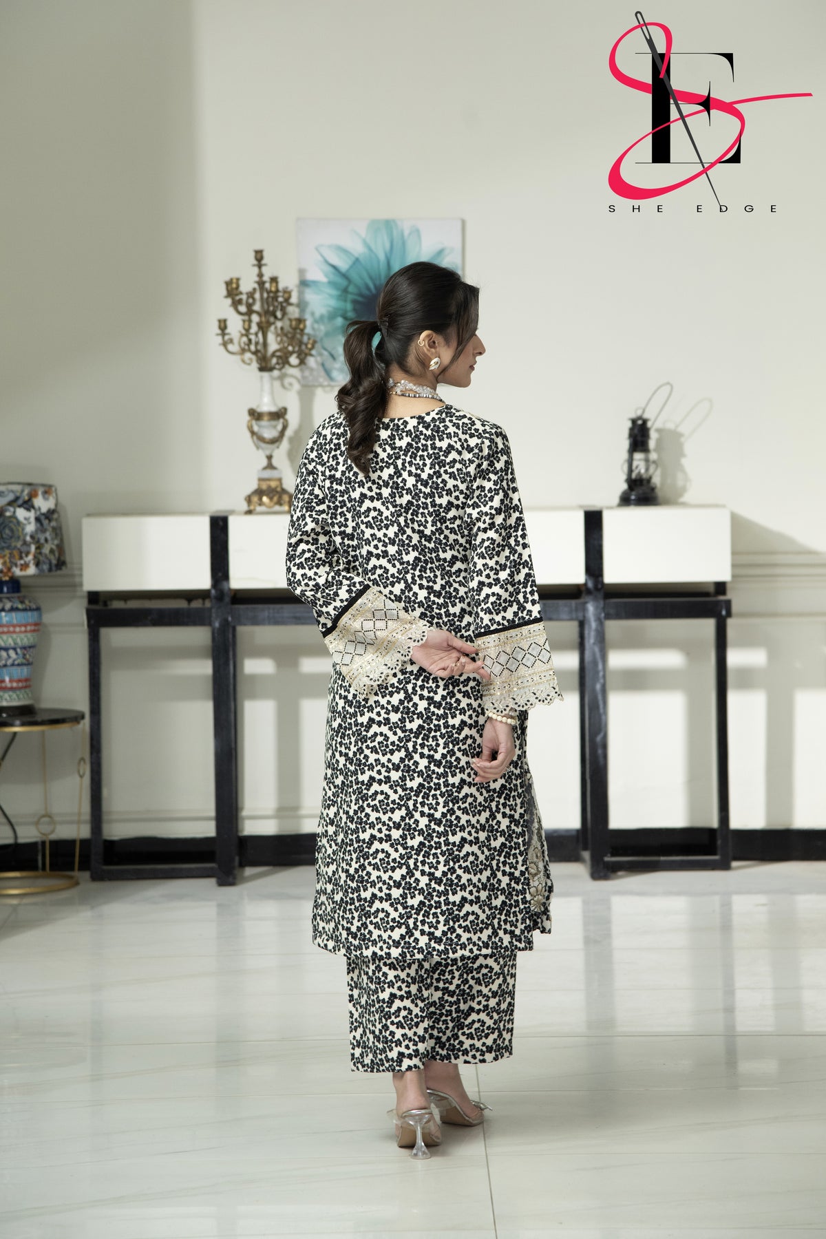 Two Piece Stitched Embroidered Suit -  Winters 2024