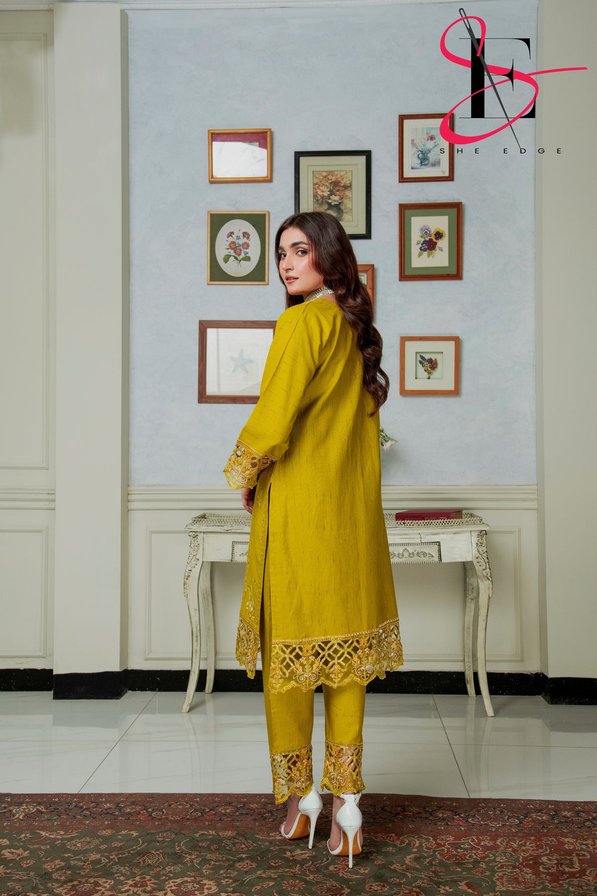 Two Piece Stitched Embroidered Suit -  Winters 2024