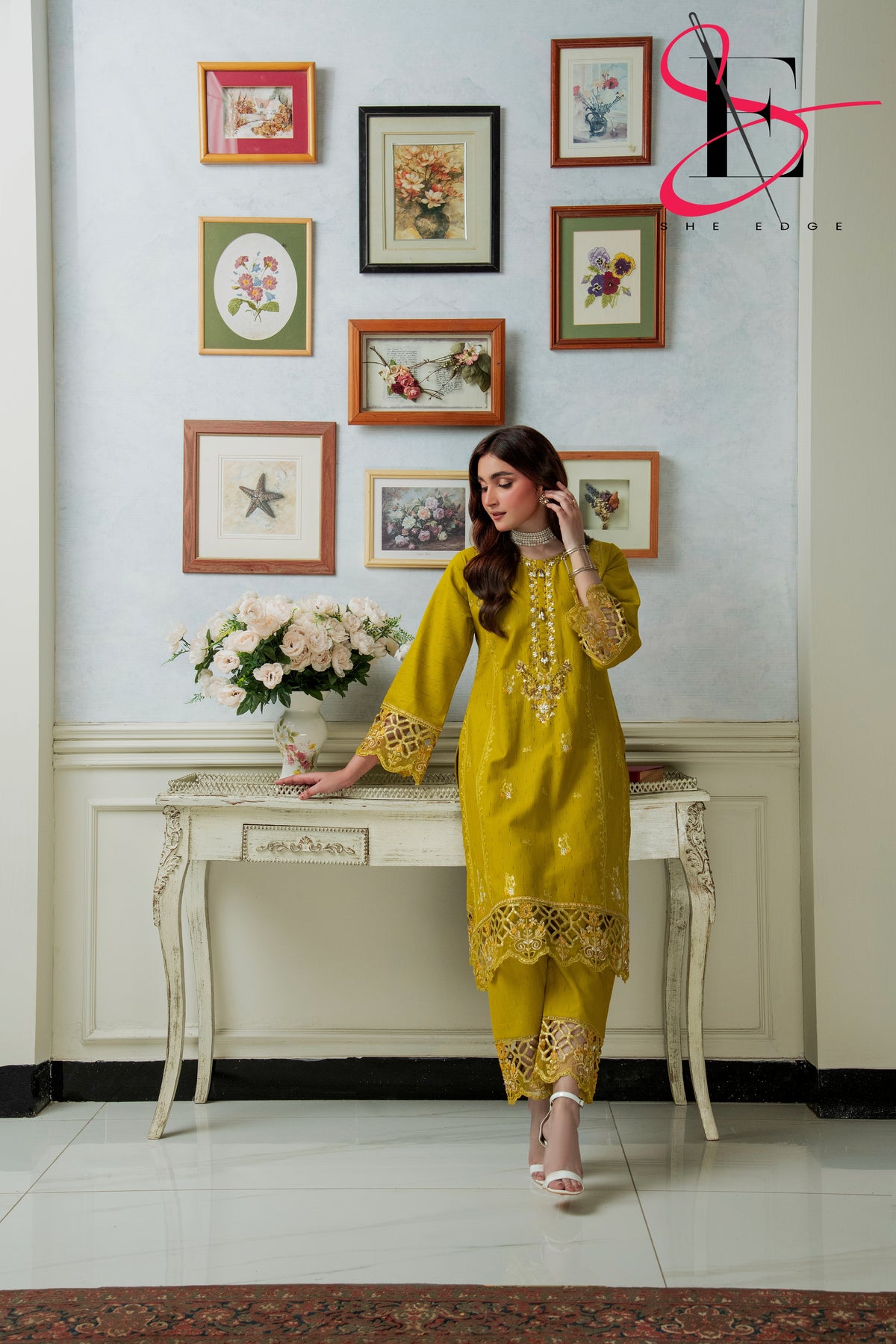 Two Piece Stitched Embroidered Suit -  Winters 2024