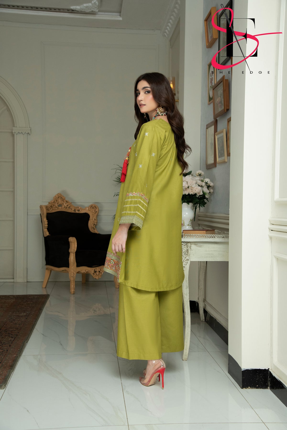 Two Piece Stitched Embroidered Suit -  Winters 2024