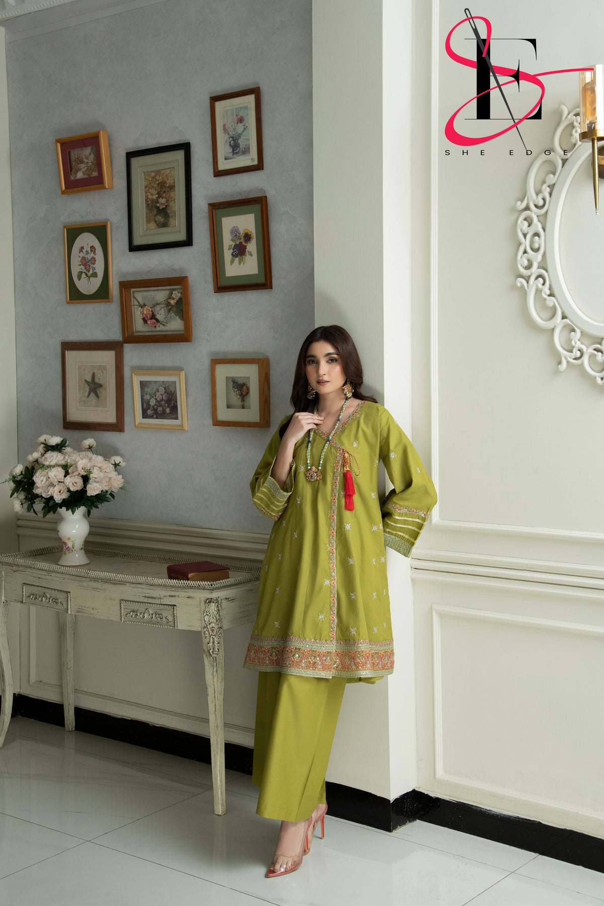 Two Piece Stitched Embroidered Suit -  Winters 2024