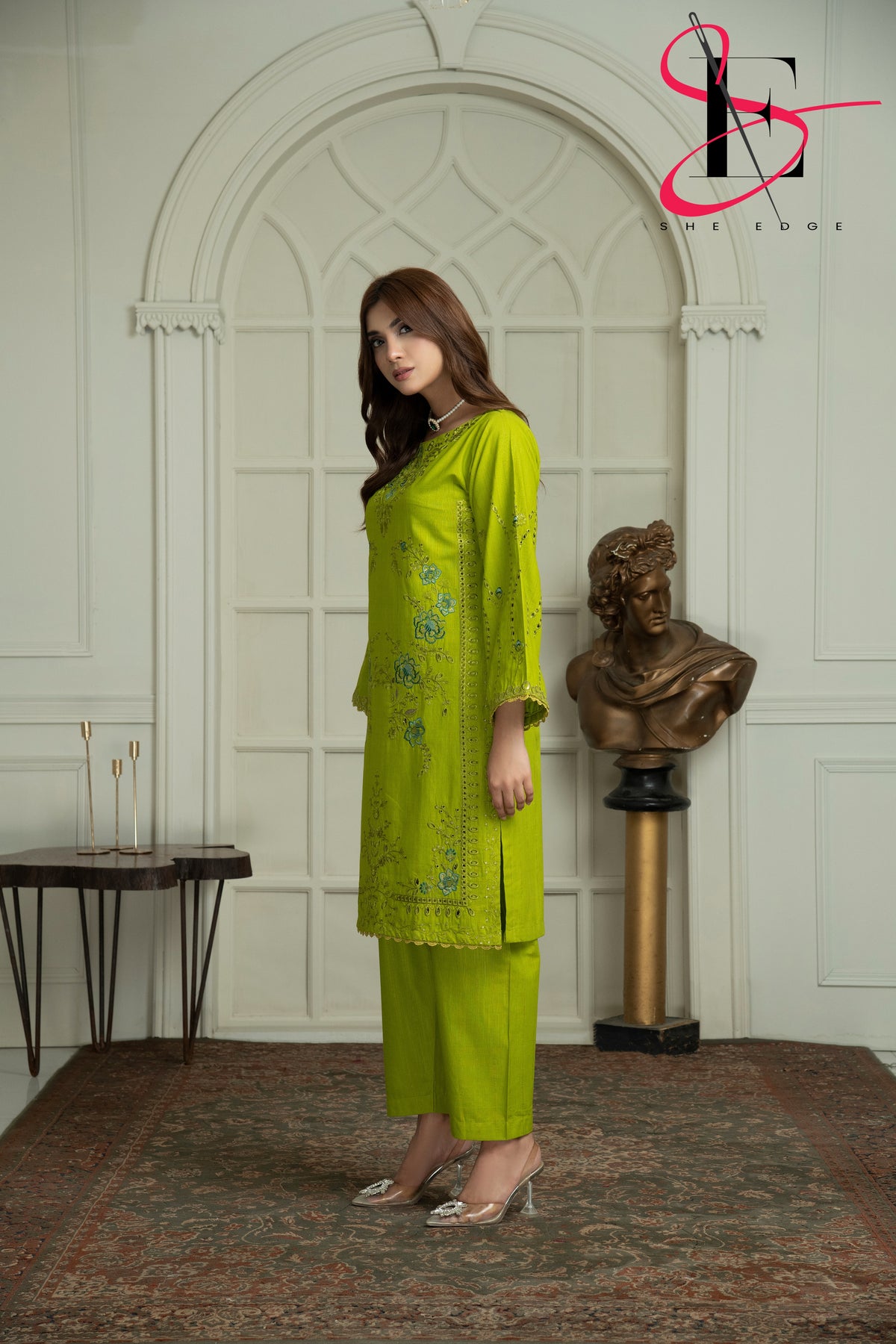 Two Piece Stitched Embroidered Suit -  Winters 2024