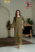 Two Piece Stitched Embroidered Suit -  Winters 2024