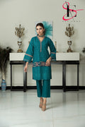 Two Piece Stitched Embroidered Suit -  Winters 2024