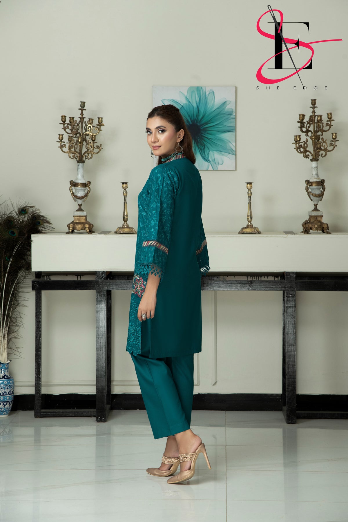 Two Piece Stitched Embroidered Suit -  Winters 2024