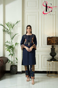 Two Piece Stitched Embroidered Suit -  Winters 2024