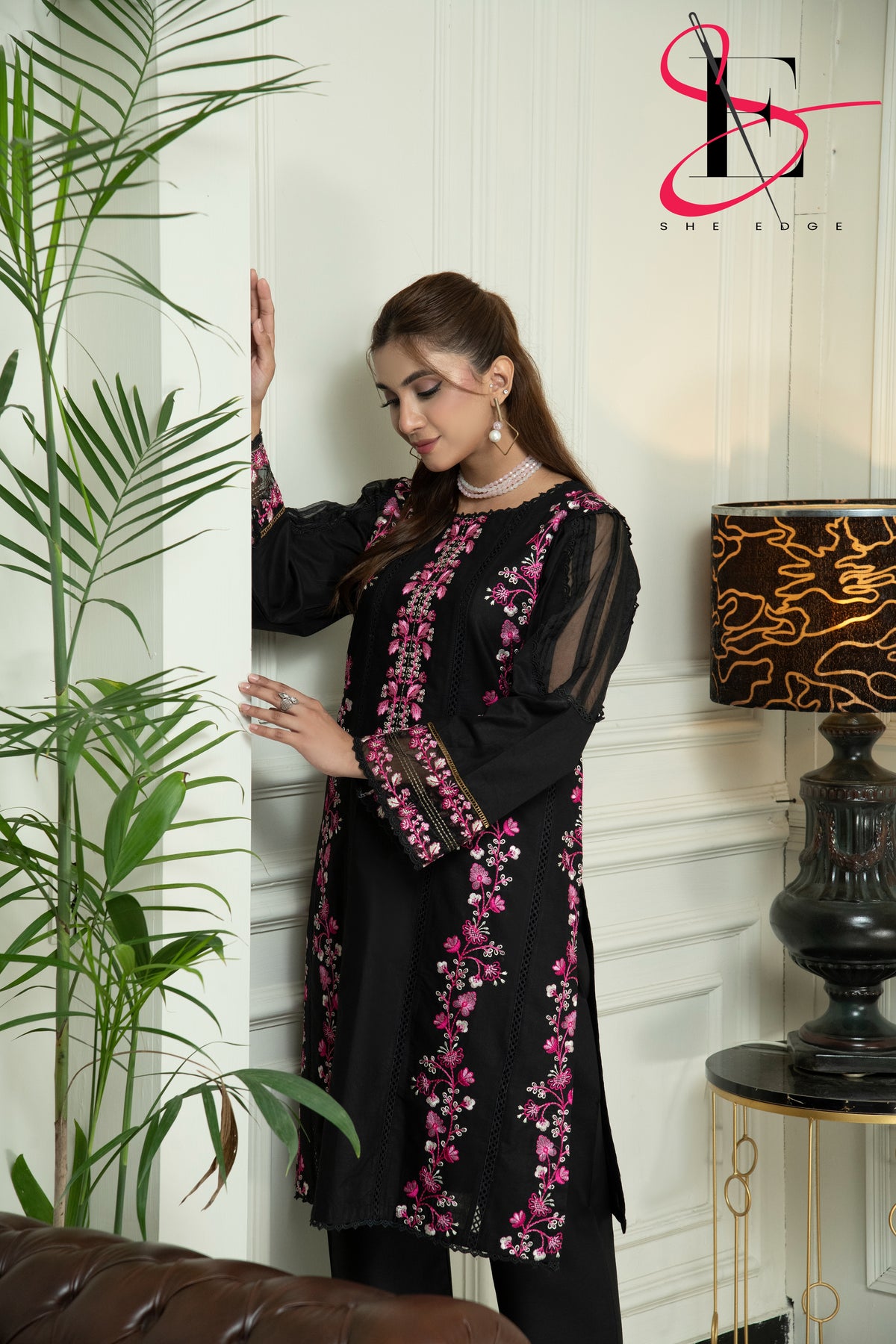 Two Piece Stitched Embroidered Suit -  Winters 2024