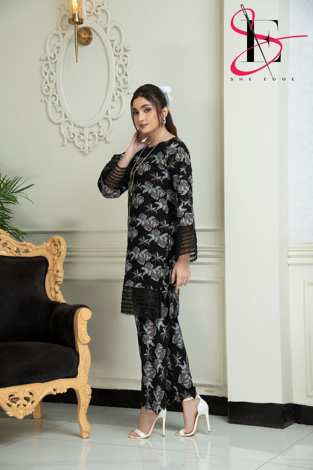 Two Piece Stitched Embroidered Suit -  Winters 2024