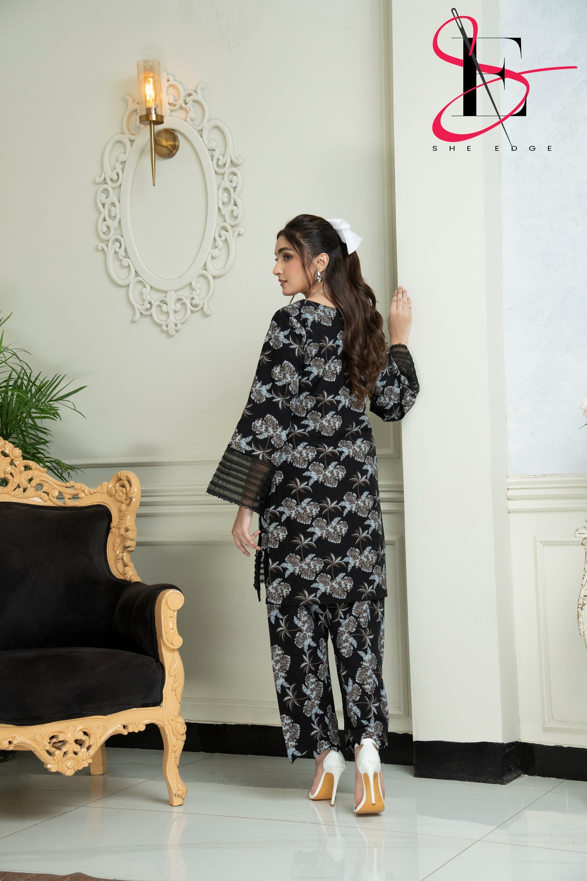 Two Piece Stitched Embroidered Suit -  Winters 2024