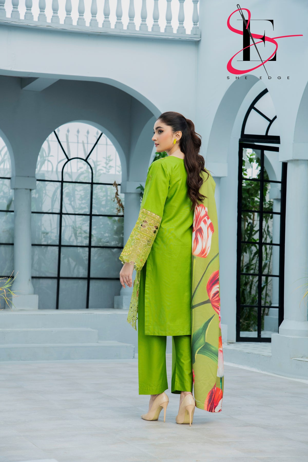 Three Piece Stitched Embroidered Suit - Winters 2024