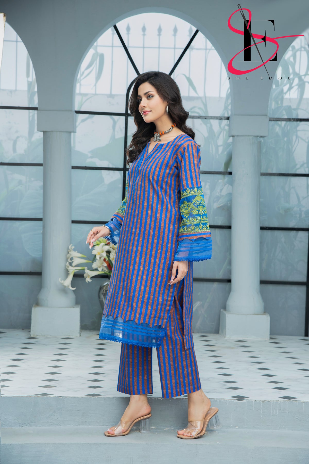 Two Piece Stitched Embroidered Suit -  Winters 2024