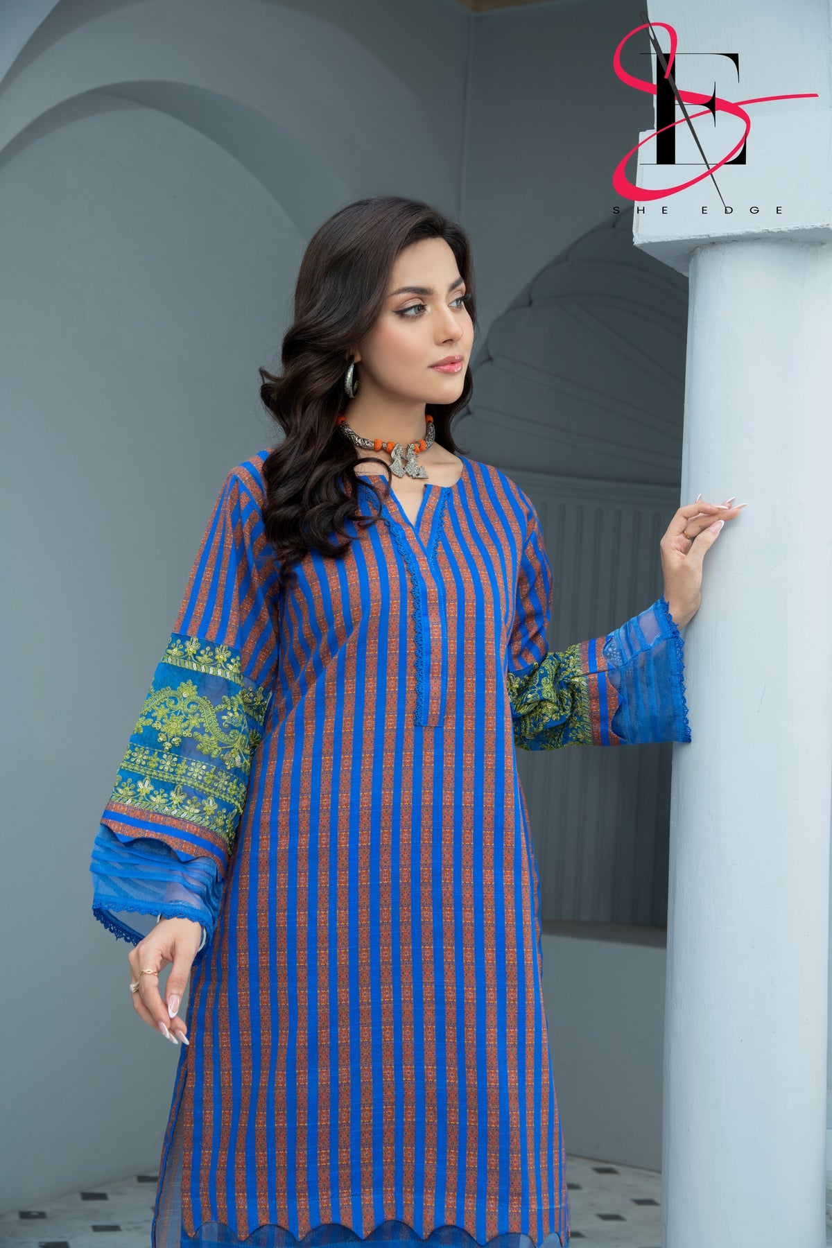 Two Piece Stitched Embroidered Suit -  Winters 2024