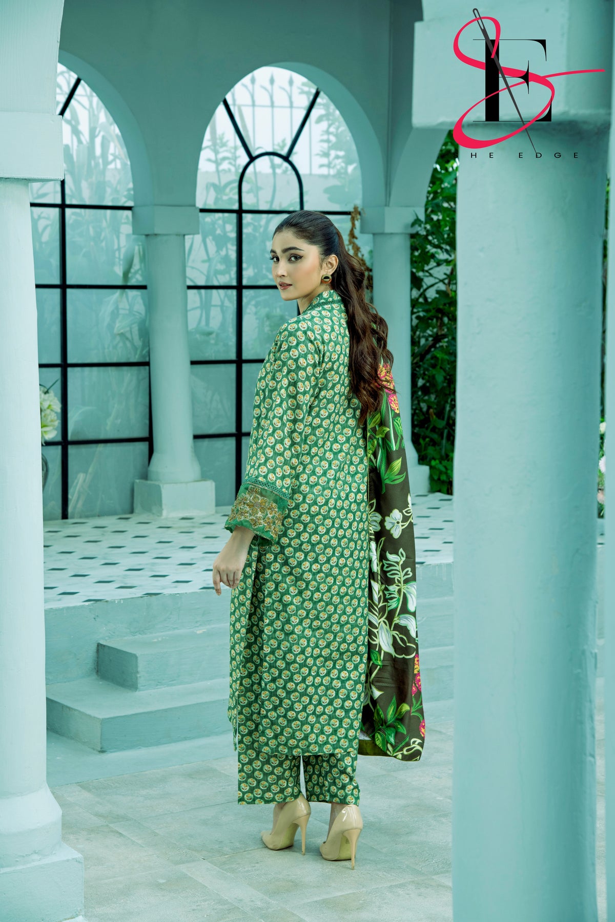 Three Piece Stitched Embroidered Suit - Winters 2024