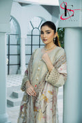 Three Piece Stitched Embroidered Suit - Winters 2024