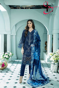 Three Piece Stitched Embroidered Suit - Winters 2024